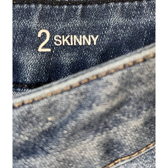 A.N.A. Women's Medium Wash Stretch Skinny Jeans SIZE-2 - Picture 3 of 5